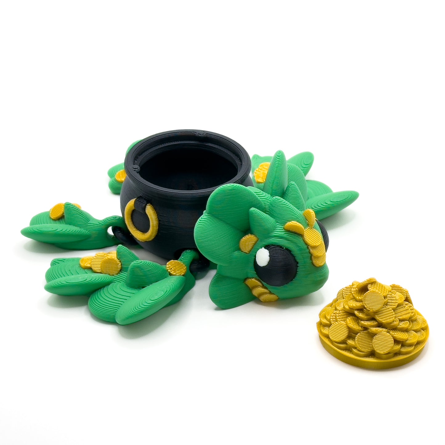 Lucky Turtle - 3D Printed Turtle - Lid removed