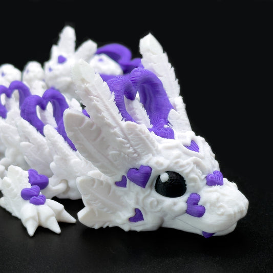 Baby Light Heart Dragon Face Closeup