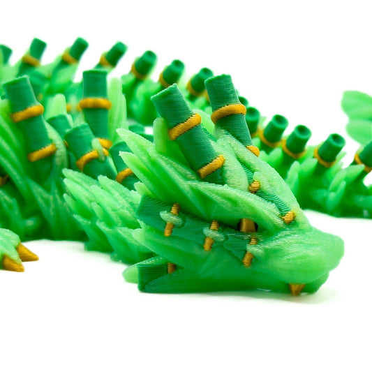 Bamboo Dragon Closeup of Face