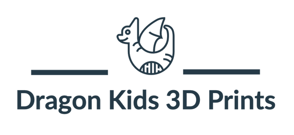 Dragon Kids 3D Prints Logo with Dragon Symbol