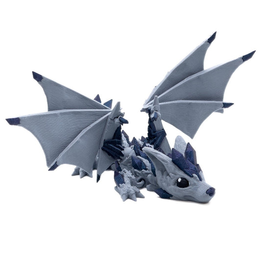 Baby Crystal Wolf Dragon Winged